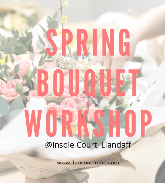 spring bouquet workshop cardiff