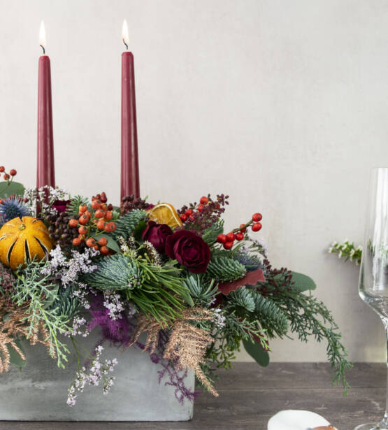 Luxury festive centrepiece