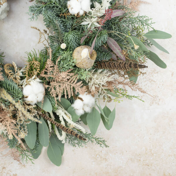 Luxury Rustic whites wreath